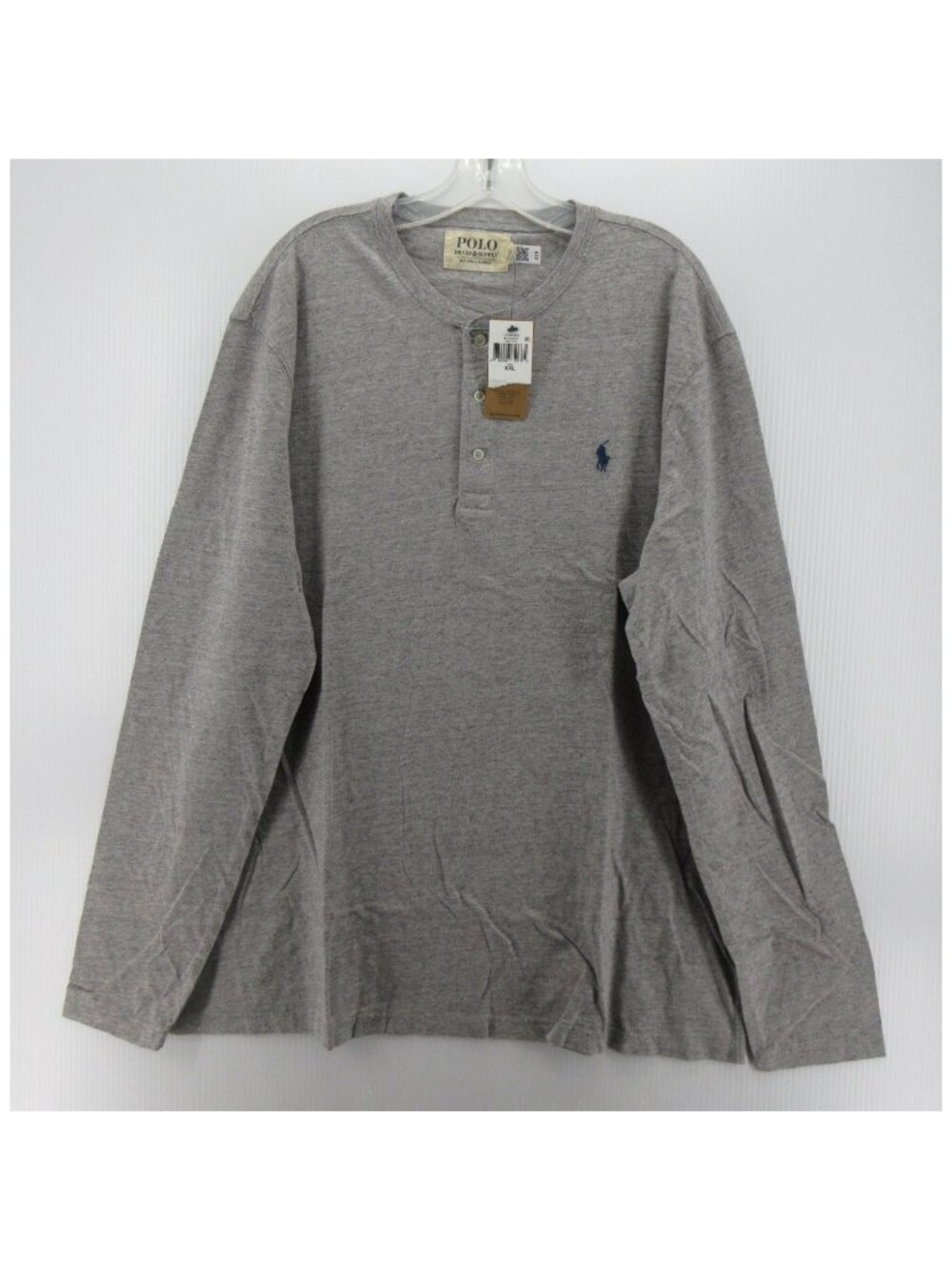 Polo Ralph Lauren Denim Supply Shirt XXL Henley Pullover Heathered Pony